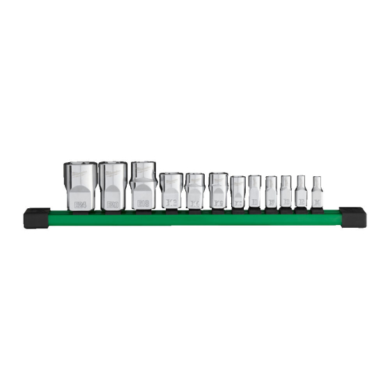Milwaukee Set de 13 douilles E-Torx pour cliquet 1/4", 3/8" & 1/2" (4932498799) Milwaukee Set de 13 douilles E-Torx pour cliquet 1/4", 3/8" & 1/2" (4932498799)