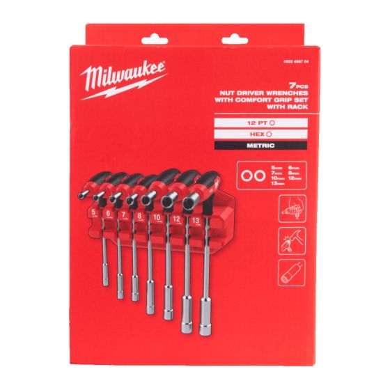 Milwaukee Set de 7clés à douilles en T à frapper (4932498704) Milwaukee Set de 7clés à douilles en T à frapper (4932498704)