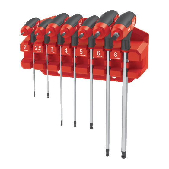 Milwaukee Set de 7 clés à douilles 6 Pans en T à frapper (4932498677)