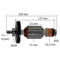 Makita Induit 240V pour scie HS6601 (513459-7)