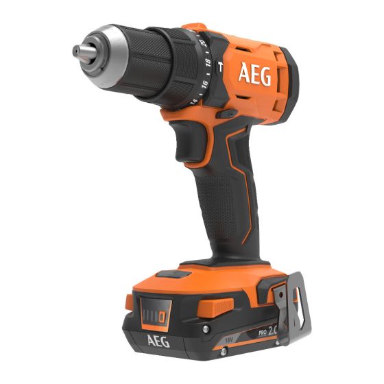 AEG BSB18G4-202C Perceuse à percussion 18V 60Nm 2x2.0Ah (4935478631)