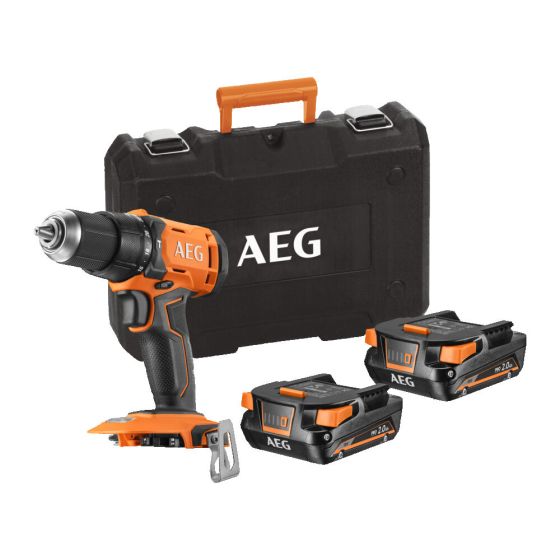 AEG BSB18G4-202C Perceuse à percussion 18V 60Nm 2x2.0Ah (4935478631)