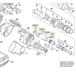 Bosch Ensemble de pièce pour perforateur GBH36V-EC Compact (3611J03R00)
