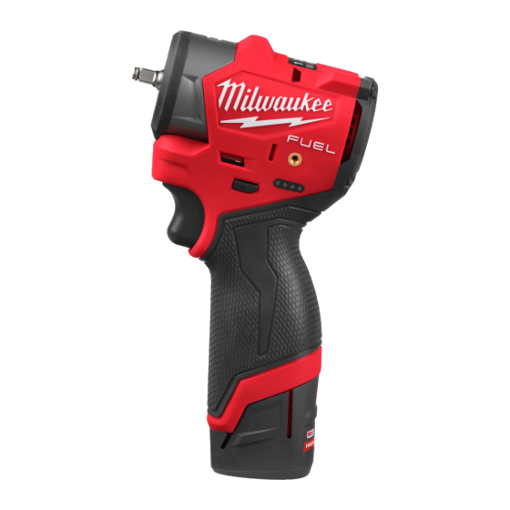 Milwaukee M12 FSCIWF14-252X Boulonneuse à choc 12V 3/8" 136Nm FUEL 2x2.5Ah (4933498974)