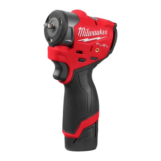 Milwaukee M12 FSCIWF14-252X Boulonneuse à choc 12V 3/8" 136Nm FUEL 2x2.5Ah (4933498974)