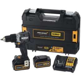 DeWalt McLaren DCD85MP2T-QW Perceuse, Visseuse percussion 18V XRP 2x5Ah avec coffret T-STAK