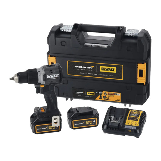 DeWalt McLaren DCD85MP2T-QW Perceuse, Visseuse percussion 18V XRP 2x5Ah avec coffret T-STAK