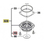 Bosch 1619P02872 Flasque de Palier GWS7-100, GWS7-125
