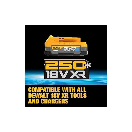 DeWalt DCK2050E2T-QW Kit 2 outils POWERSTACK Perceuse DCD805 & Visseuse DCF850 18V XRP 2x1.7Ahavec coffret T-STAK