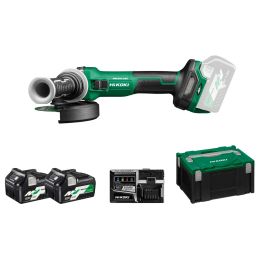 Hikoki G3613DEWQZ Meuleuse sans fil 36V ø125mm Li-ion Brushless Multivolt 2x2.5Ah avec coffret Hit-Case