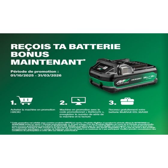 HiKoki WR36DF Boulonneuse à choc Brushless 3/4" 36V 2400Nm avec coffret