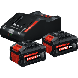 Bosch Pack de 2 batteries EXBA18V-80 18V 8.0Ah Professional avec chargeur EXAL 18V-16 (1600A0373T)
