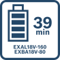 Bosch Batterie EXBA18V-80 18V 8.0Ah Professional (1600A036ZB)