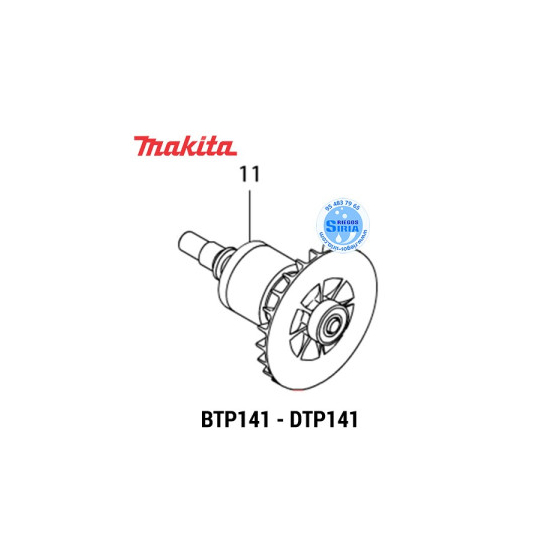 Makita 619292-6 Rotor pour Perceuse BPT131 BTP141 DTP141