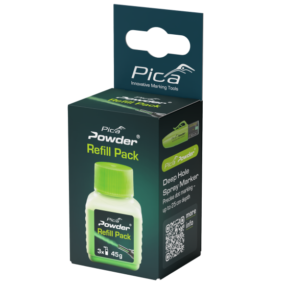 Pica Powder 2030 Recharge de poudre verte fluorescente