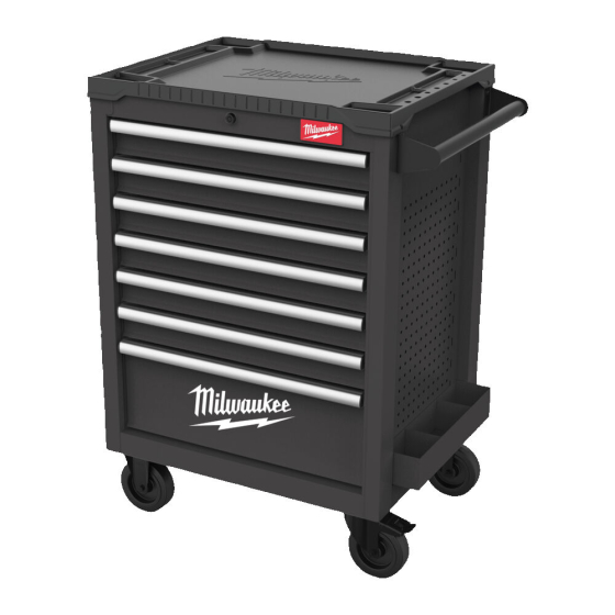 Milwaukee Servante d'atelier mobile 69cm à 7 tiroirs Toolguard Grise (4932500740)