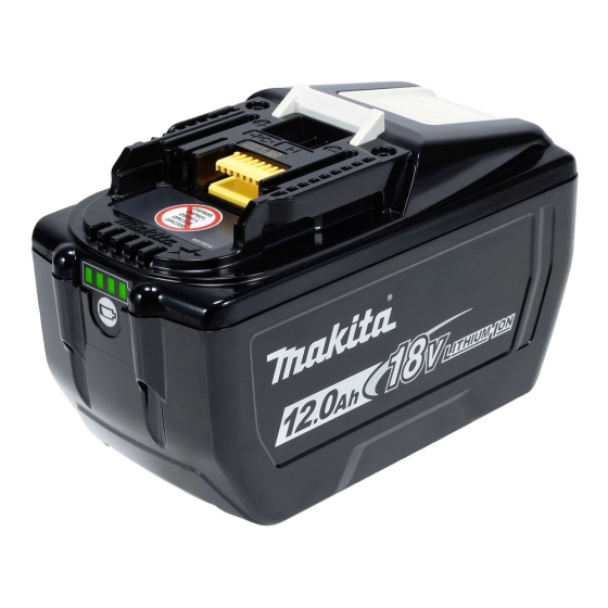 Makita BL18120B Batterie Li-ion 18V 12.0Ah avec témoin de charge (1915J2-8)