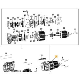 Dewalt Transmission pour perceuse DCD709 (N702455)