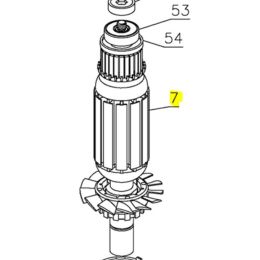 Dewalt Induit 230V pour rabot D26204 (NA271484)