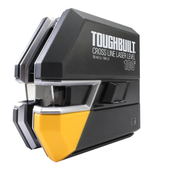 Toughbuilt Niveau laser en croix auto-nivelant à faisceau vert TB-H2-LL-M30-L2 Toughbuilt Niveau laser en croix auto-nivelant à faisceau vert TB-H2-LL-M30-L2