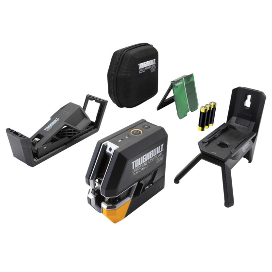 Toughbuilt Niveau laser en croix auto-nivelant à faisceau vert TB-H2-LL-M30-L2 Toughbuilt Niveau laser en croix auto-nivelant à faisceau vert TB-H2-LL-M30-L2