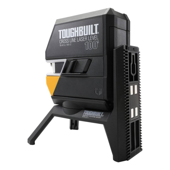 Toughbuilt Niveau laser en croix auto-nivelant à faisceau vert TB-H2-LL-M30-L2 Toughbuilt Niveau laser en croix auto-nivelant à faisceau vert TB-H2-LL-M30-L2