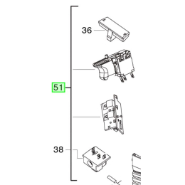 Milwaukee Kit Interrupteur pour perforateur HD18HX (4931447514)