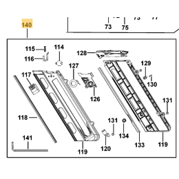 Dewalt N260859 Sous ensemble magasin pour cloueur DCN695, DCN690, DCN691, DCN692