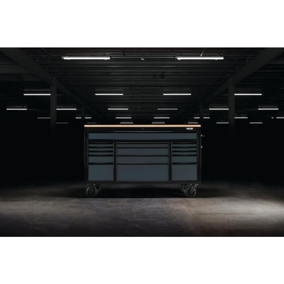 Bunker Servante d'atelier 155cm à 15 tiroirs Gris (D08238)