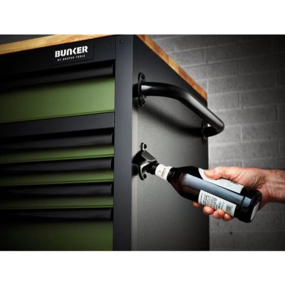 Bunker Servante d'atelier 155cm à 15 tiroirs Vert (D10368)