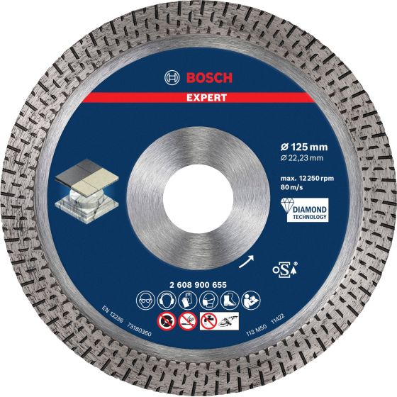 Bosch Disque diamant à tronçonner ø125mm EXPERT HardCeramic (2608900652)