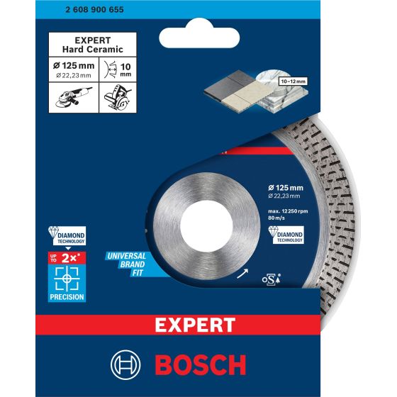 Bosch Disque diamant à tronçonner ø125mm EXPERT HardCeramic (2608900652)