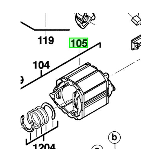 AEG 4931454083 Inducteur 230V KH28 Super XE