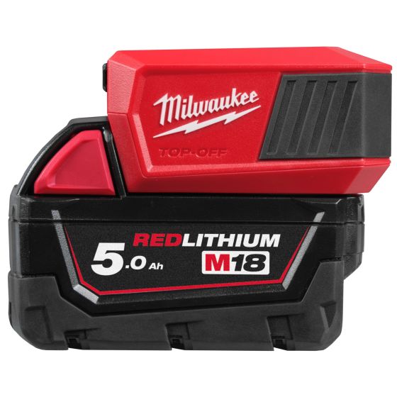 Milwaukee M18 TC-0 Chargeur 2.5Ah 18V USB (4932499165)