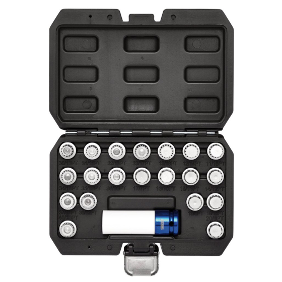 Draper D13599 Jeu de douilles antivol pour roue BMW (21pcs)