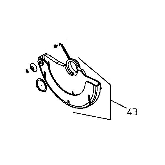Metabo 1010734629 Carter Pendulaire Complet KS216, KGS216, KGS216M