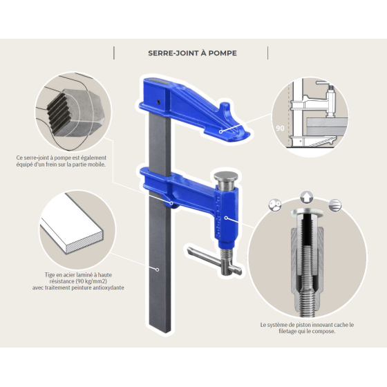 Piher Serre joint à pompe 40cm Type F (04040)