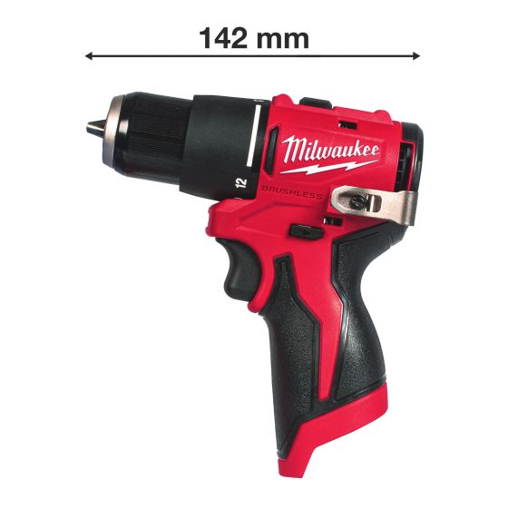 Milwaukee M12 BLPDRC-202C Perceuse, Visseuse à percussion 12V Brushless 2x2.0Ah (4933500422)