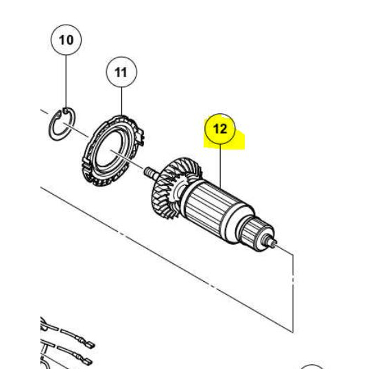 Hikoki - Hitachi  Induit Meuleuse G23SCY2, G23UDY2 (361093E)