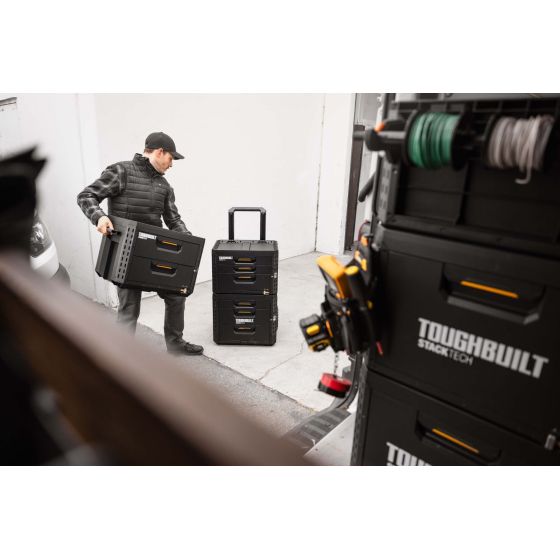 Toughbuilt Trolley Chariot à roulette 3 Tiroirs StackTech TB-B1-D-R93