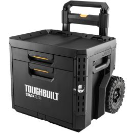 Toughbuilt Trolley Chariot à roulette 2 Tiroirs StackTech TB-B1-D-R92