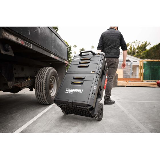 Toughbuilt Trolley Chariot à roulette 2 Tiroirs StackTech TB-B1-D-R92
