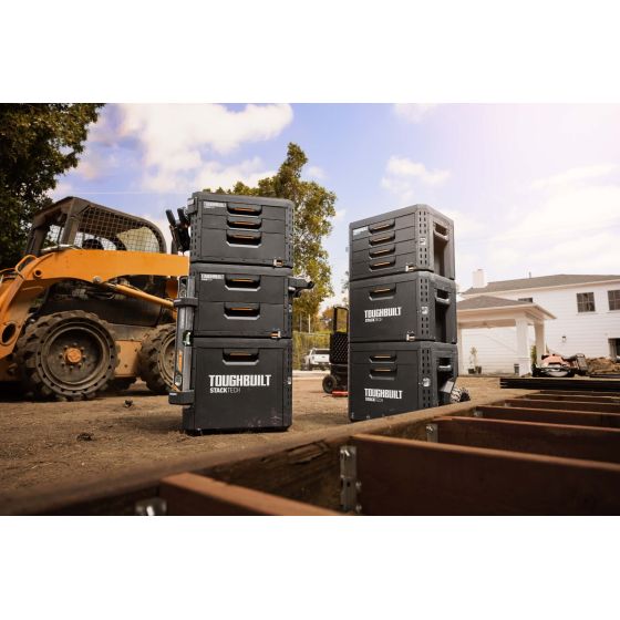 Toughbuilt Trolley Chariot à roulette 2 Tiroirs StackTech TB-B1-D-R92