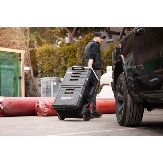 Toughbuilt Trolley Chariot à roulette 2 Tiroirs StackTech TB-B1-D-R92