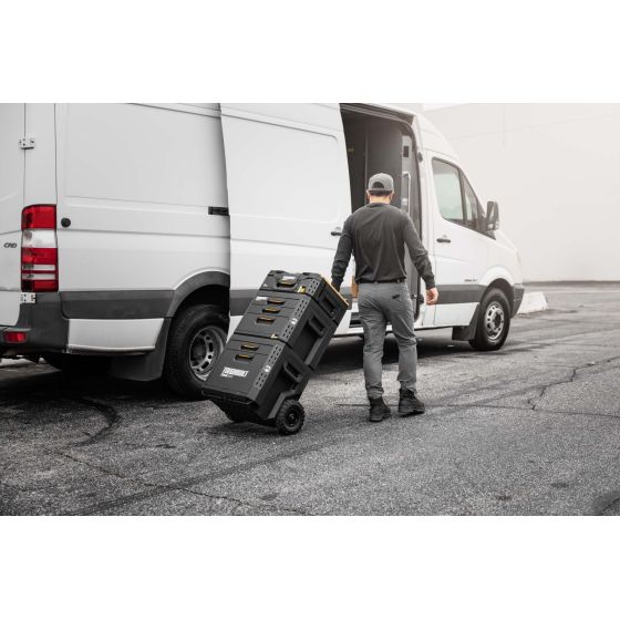 Toughbuilt Trolley Chariot à roulette 2 Tiroirs StackTech TB-B1-D-R92