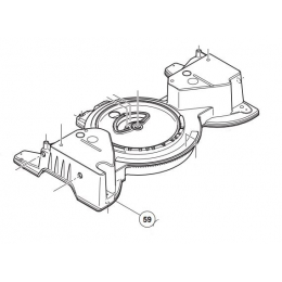 Hitachi 324393 Base complète de Scie C12LSH