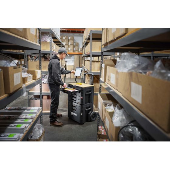 Toughbuilt Trolley Chariot à roulette 2 Tiroirs StackTech TB-B1-D-R92