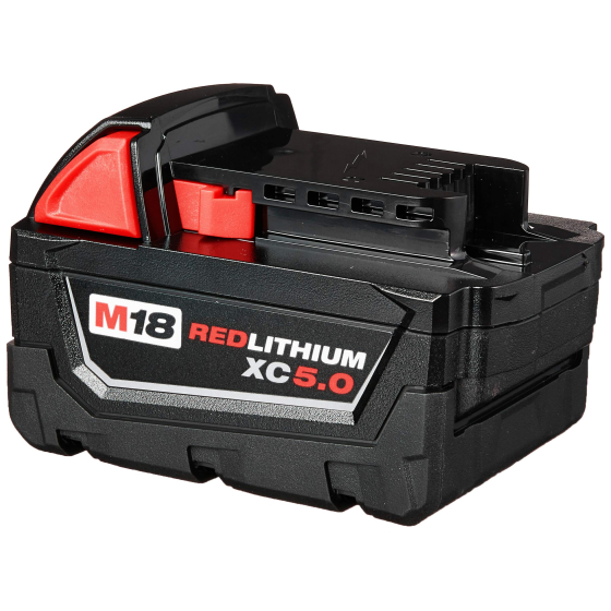 Milwaukee M18B5 Batterie 18V 5.0Ah Red Lithium-Ion (4932430483)