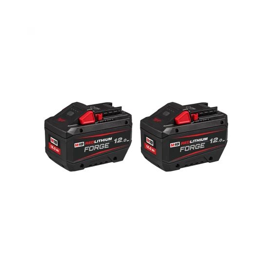 Milwaukee M18 FB12 Lot de 2 Batteries M18 FORGE 18V 12.0Ah Red Lithium-Ion (4932492651)