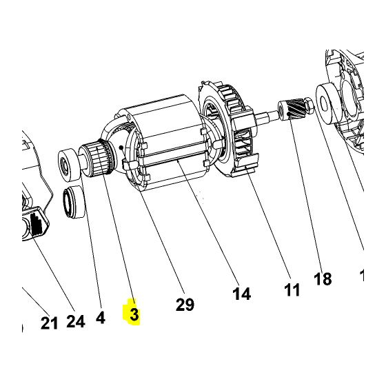 Stanley Induit pour meuleuse d'angle BRG210, BEG220, FMEG210, FMEG220 (N522950)
